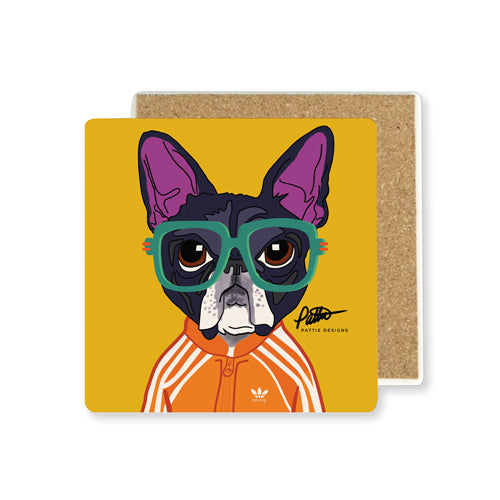 Dog coaster (Frenchie)